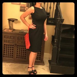 Dolce & Gabbana Black Banded Sheath Dress